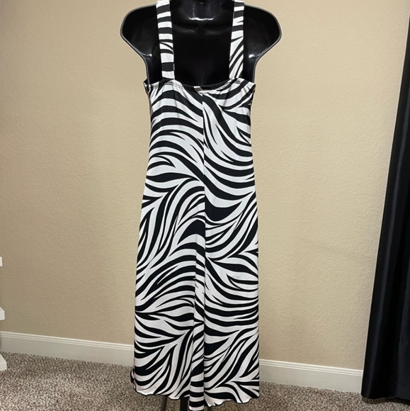 Zebra Print Tank Dress - Picture 2 of 12